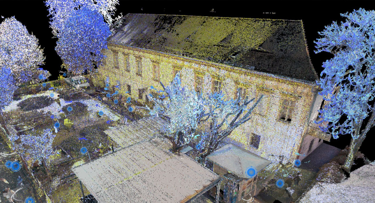 Ház pontfelhő fotó